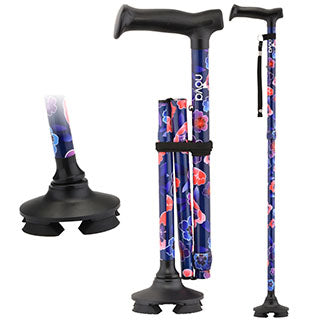 Folding Quad Tip Cane by Nova