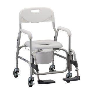 NOVA SHOWER COMMODE W/WHEELS &SA FR 8801