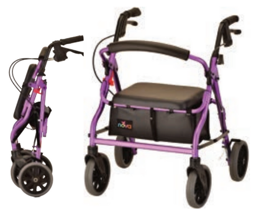 Zoom 18' Seat Rolling Walker by Nova